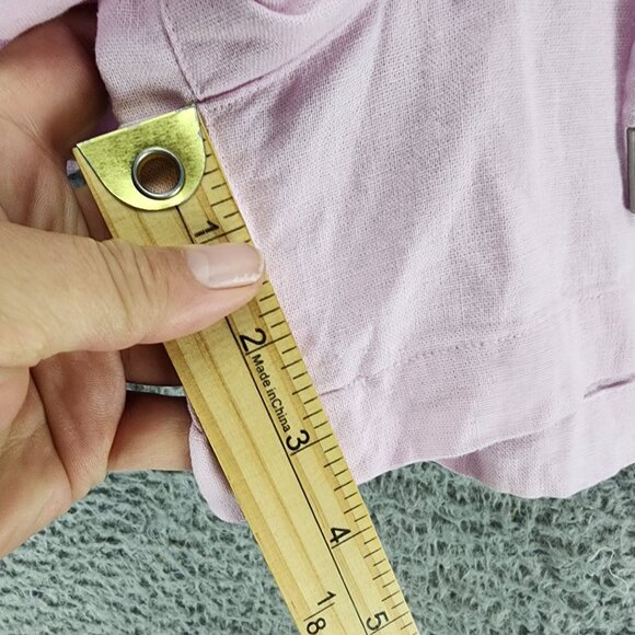 Gap Shorts Womens XXL Pink Linen Blend High Rise Drawstring *GUC* - Picture 5 of 11